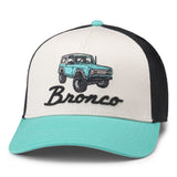 Tiffany Blue and Ivory Vintage Bronco Snapback Hat