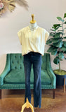 Champagne Washed Poly Silk Blouse