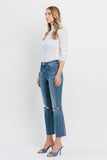 Bella High Rise Clean Cut Hem Crop Flare Jeans