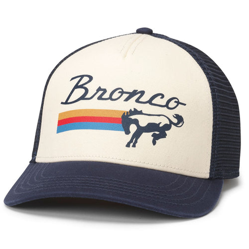 Navy Colored Bronco Snap Back Hat