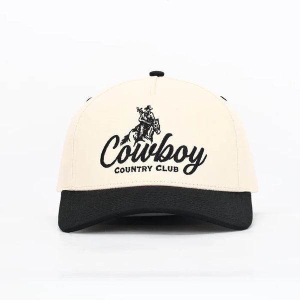 Black and White Cowboy Country Club Hat