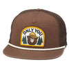 Smokey Bear Wyatt Rope Detail Snap Back Hat