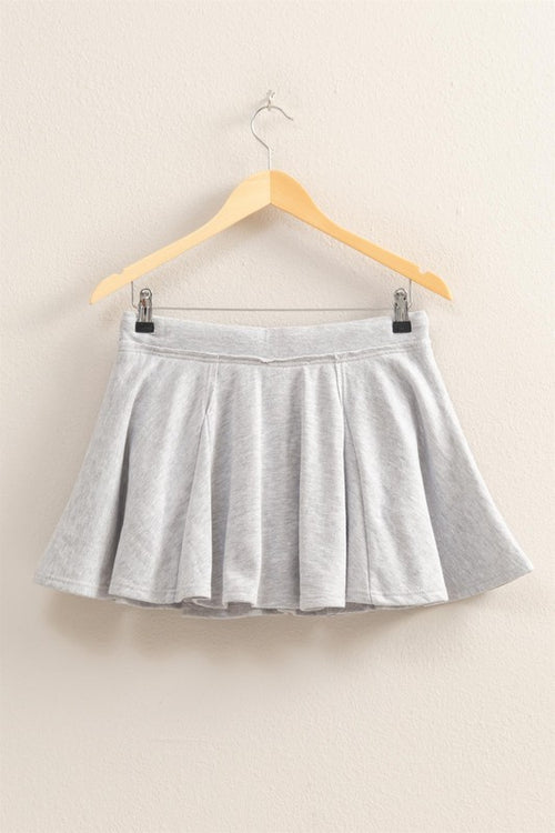 Heather Gray Sweatpant Skort