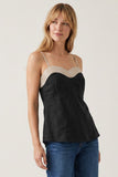 Black Trim Detailed Cami