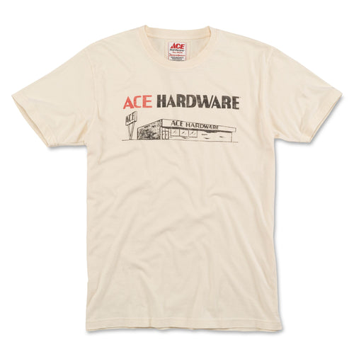 Cream Colored Vintage Ace Hardware Grphic T-Shirt
