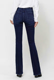 Melissa Dark Wash High Rise Mini Flare Jeans