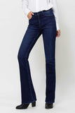 Melissa Dark Wash High Rise Mini Flare Jeans