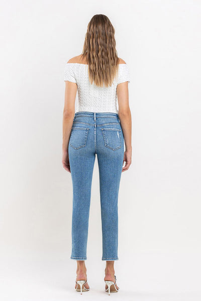 Jeanne High Rise Stretch Slim Straight Jeans