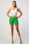 Lime Green Colored Chino Shorts