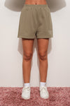 Olive Colored 'Happy Hour' Lounge Shorts