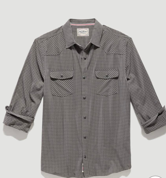 Charcoal MadFlex UPF Performance Western Shirt