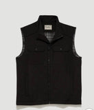 Black Chaplin Flannel Lined Quilted Vest