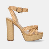 exé Knit Beige Heel