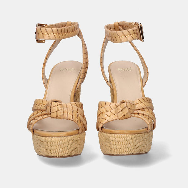 exé Knit Beige Heel