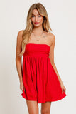 Red Babydoll Tube Dress
