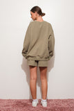 Olive Colored 'Happy Hour' Sweatshirt