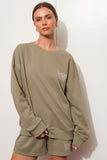 Olive Colored 'Happy Hour' Sweatshirt