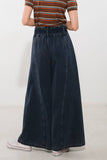 Indigo Vintage Wash High Waisted Wide Leg Pants