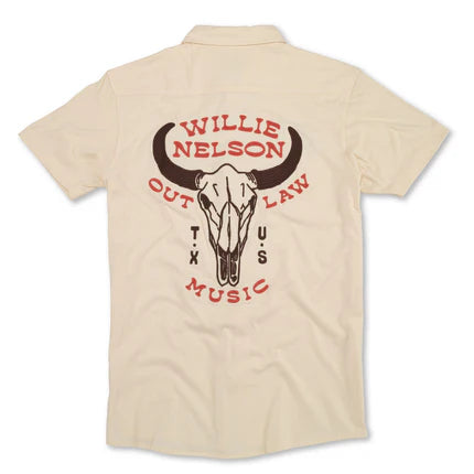"Wille Nelson" Out-Law Music Button Down Shirt