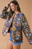 Retro Paisley Printed Woven Jacket