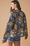 Retro Paisley Printed Woven Jacket