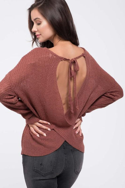 Red Bean Twist Sweater - THE WEARHOUSE