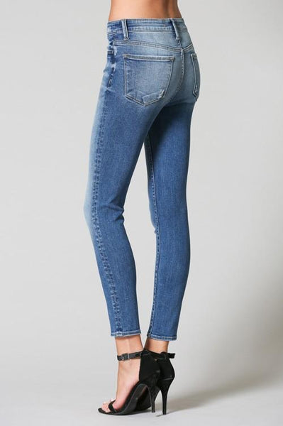 Beth Light Colored High Rise Crop Skinny Jeans - THE WEARHOUSE