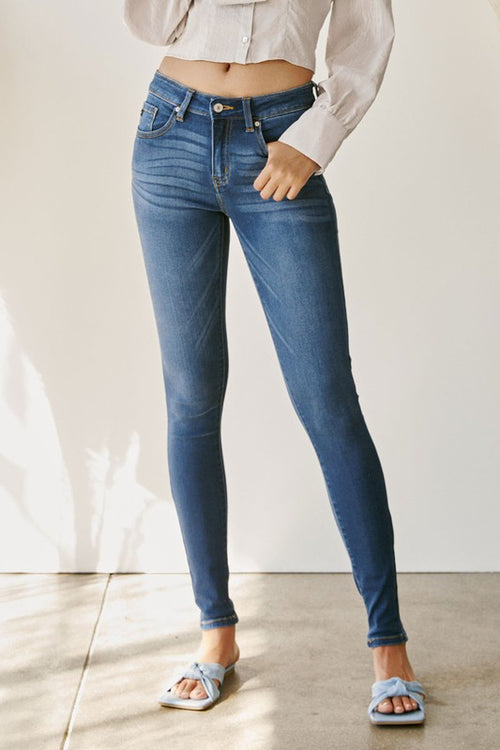 Hannah Mid Rise Medium Wash Jeans