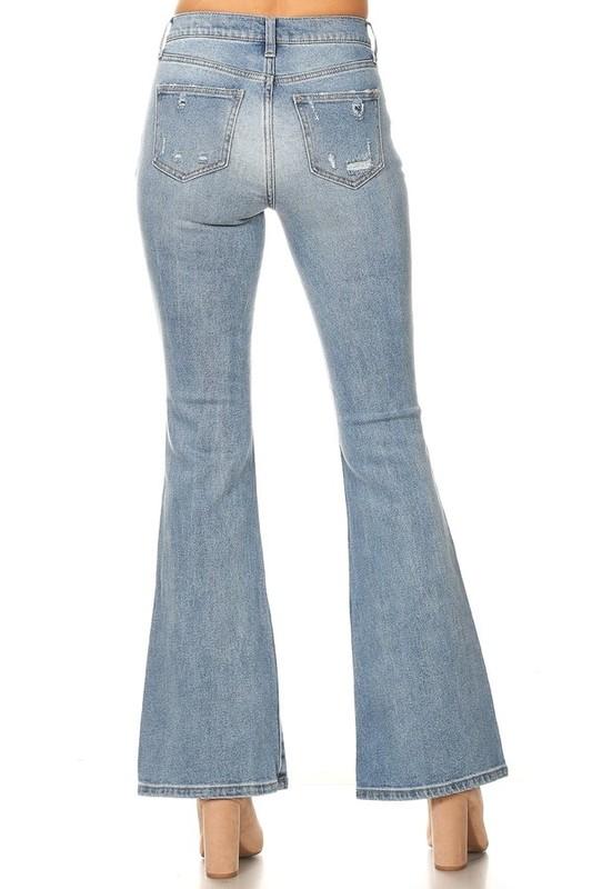 Vala High Rise Vintage Flare Jeans - THE WEARHOUSE
