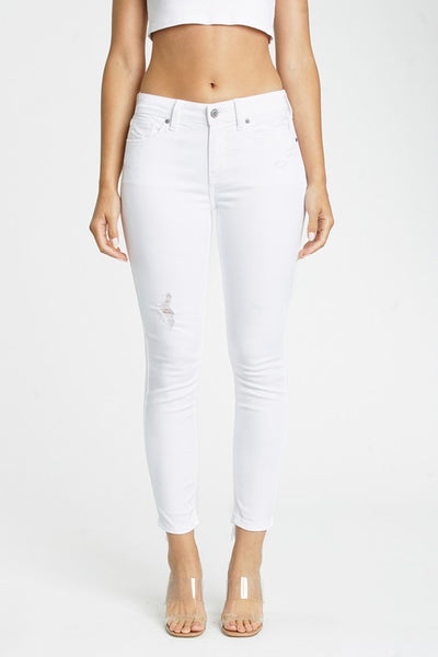 Josie Mid Rise Skinny Crop Jeans