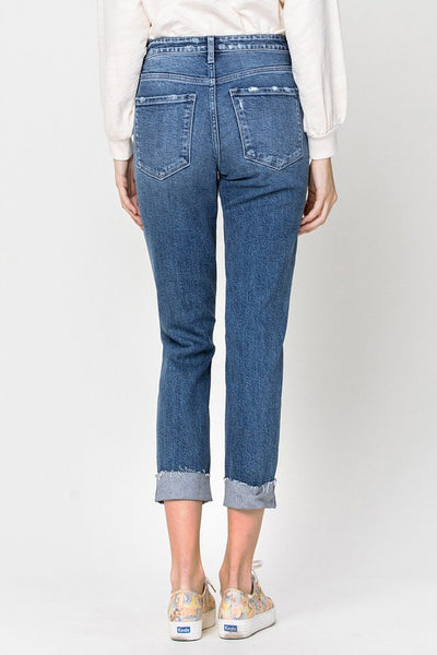 Sadie Stretch Boyfriend Crop Jeans