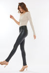 Farrah High Rise Faux Leather Super Skinny Pants