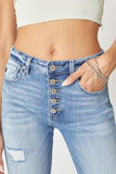 Gracie High Rise Button Down Girlfriend Jeans