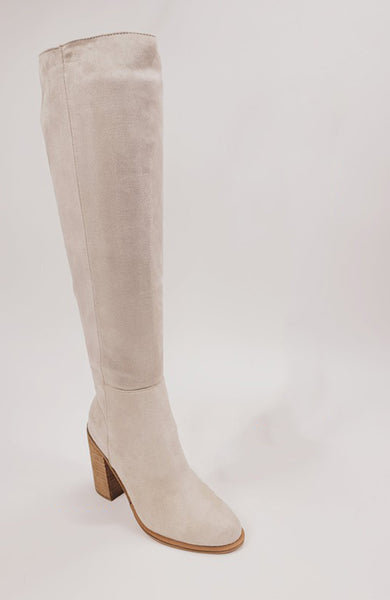 Lisa Light Grey Tall Boots