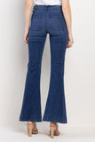 Emily Patch Pocket Flare High Rise Jeans
