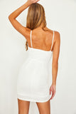 White Colored Cami Bodycon Mini Dress