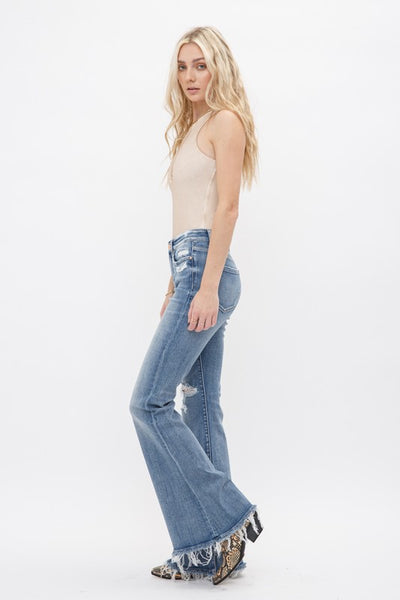 Marcela Mid Rise Super Flare Jeans