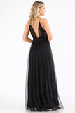 Black Maxi Mesh Spaghetti Strap Dress