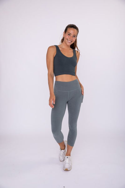 Evergreen Colored Micro Ribbed Active Pocket Leggings – THE WEARHOUSE