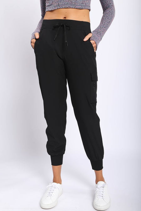 Charcoal Colored Knit Joggers