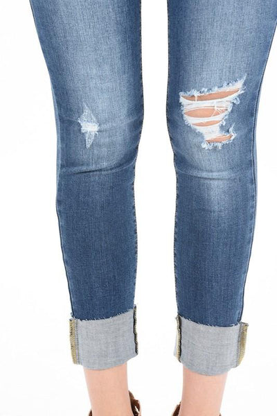 Jennifer Vintage Distressed Jeans - THE WEARHOUSE