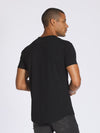 Black CUTS Wide-Neck Pocket Crew Elongated