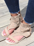 Tan Ankle Wrap Sandals - THE WEARHOUSE