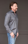 Charcoal Colored Long Sleeve Button Down Shirt