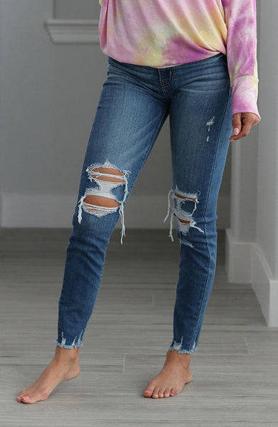 Clara High Rise Skinny Crop Jeans - THE WEARHOUSE