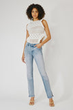 Chelsea Mid Rise Bootcut Jean With Side Slit