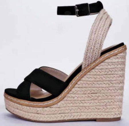 Ivory Colored Zip Up Wedges