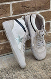 Save the Stars High Top White Sneakers