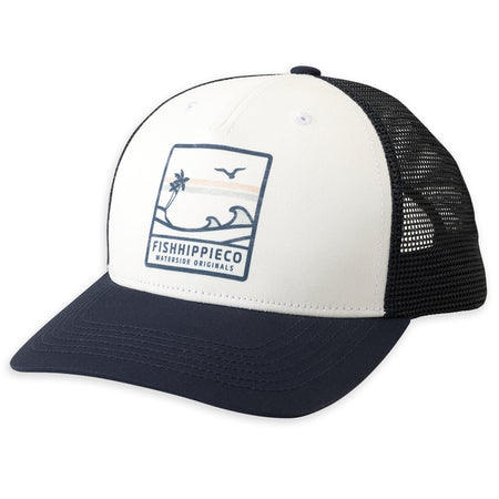 Light Blue Colored Whiskey Trucket Hat with Rope Detail
