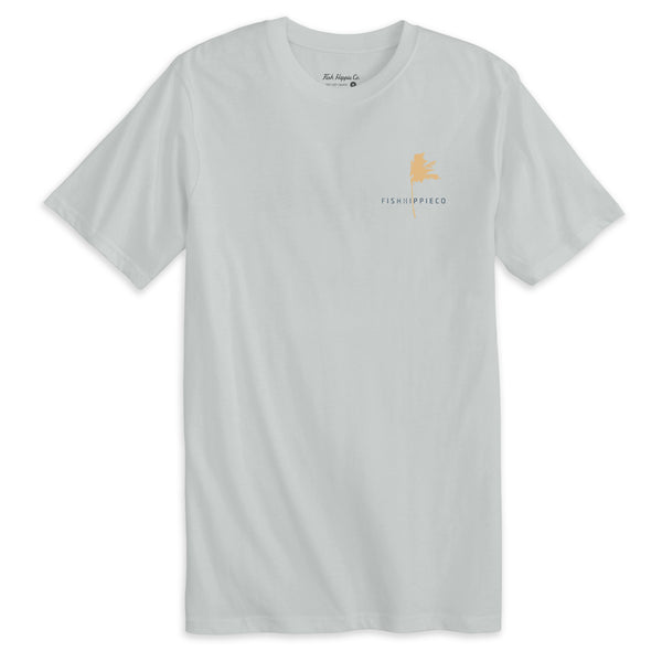 Fish Hippie Bone Colored Palm Graphic T-Shirt